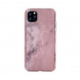360 Full Cover Marble + Tempered Glass Apple iPhone 11 Pro Max Ροζ